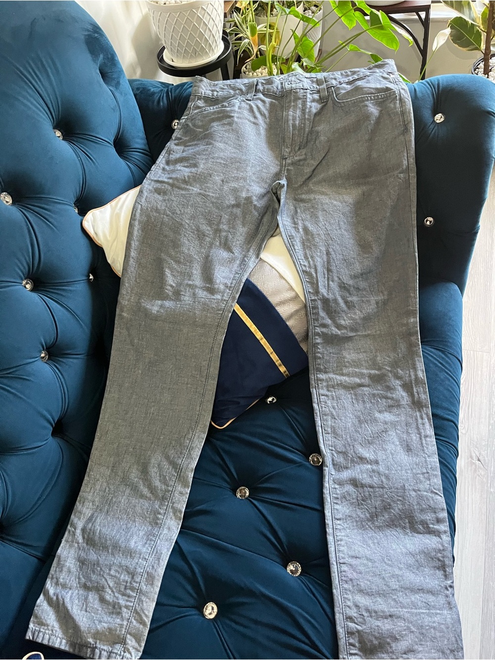 Joe's Jeans Men's Gray Slim Straight Chinos